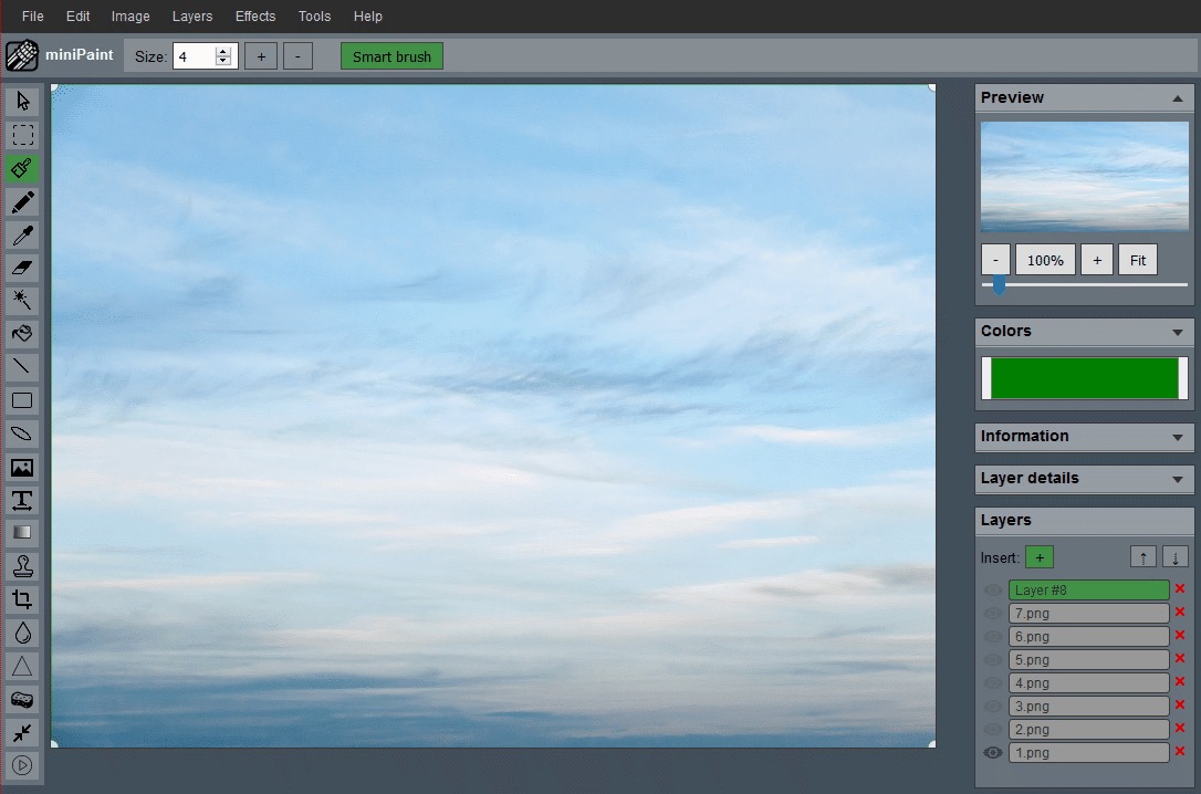 Crop workflow preview